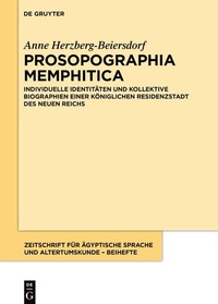 Abbildung von: Prosopographia Memphitica - De Gruyter