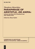 Cover: Paraphrase of Aristotle, >De anima< - De Gruyter