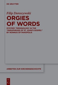Bild: Orgies of Words - De Gruyter