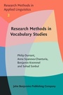 Cover: Research Methods in Vocabulary Studies - John Benjamins Publishing Company