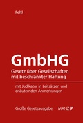 Cover: GmbHG - Manz