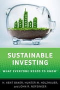 Cover: Sustainable Investing - Oxford University Press Inc