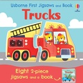 Cover: Usborne First Jigsaws and Book: Trucks - Usborne Publishing Ltd