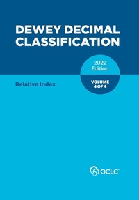 Abbildung von: Dewey Decimal Classification, 2022 (Relative Index) (Volume 4 of 4) - OCLC