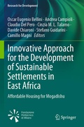 Cover: Innovative Approach for the Development of Sustainable Settlements in East Africa - Springer