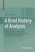 Cover: A Brief History of Analysis - Birkh&auml;user