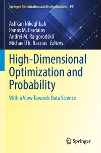Enlarge image Cover: High-Dimensional Optimization and Probability - Springer