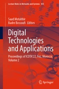 Cover: Digital Technologies and Applications - Springer
