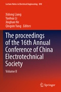 Cover: The proceedings of the 16th Annual Conference of China Electrotechnical Society - Springer