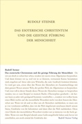 Cover: Das esoterische Christentum und die geistige F&uuml;hrung der Menschheit - Rudolf Steiner Verlag