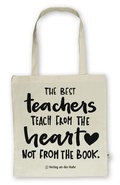 Cover: Baumwolltasche f&uuml;r Lehrer und Lehrerinnen - Edition "The best teachers teach from the heart, not from the book." - Verlag an der Ruhr