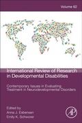 Cover: Contemporary Issues in Evaluating Treatment in Neurodevelopmental Disorders: Volume 62 - Academic Press