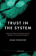 Cover: Trust in the System - Manchester University Press