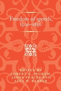 Cover: Freedom of Speech, 1500-1850 - Manchester University Press