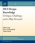 Cover: HCI Design Knowledge - Morgan & Claypool Publishers