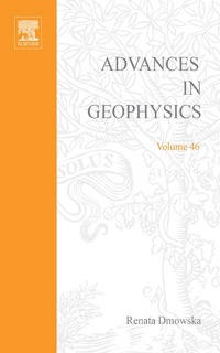Enlarge image Cover: Advances in Geophysics - Academic Press