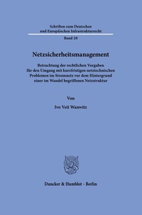 Abbildung von: Netzsicherheitsmanagement. - Duncker & Humblot