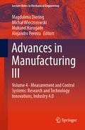 Cover: Advances in Manufacturing III - Springer