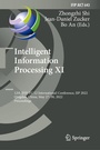 Cover: Intelligent Information Processing XI - Springer