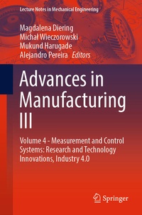 Enlarge image Cover: Advances in Manufacturing III - Springer