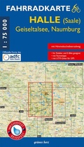 Bild: Fahrradkarte Halle, Geiseltalsee, Naumburg - grünes herz