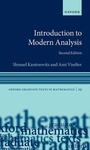 Cover: Introduction to Modern Analysis - Oxford University Press