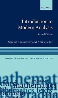 Enlarge image Cover: Introduction to Modern Analysis - Oxford University Press