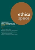 Cover: Ethical Space Vol. 19 Issue 1 - Theschoolbook.com