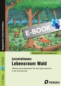Cover: Lernstationen: Lebensraum Wald - Persen Verlag