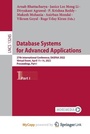 Cover: Database Systems for Advanced Applications - Springer