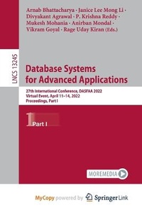 Enlarge image Cover: Database Systems for Advanced Applications - Springer