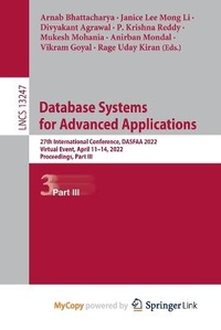 Enlarge image Cover: Database Systems for Advanced Applications - Springer