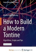 Cover: How to Build a Modern Tontine - Springer
