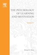 Cover: Psychology of Learning and Motivation - Academic Press