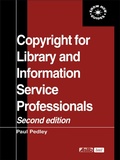 Cover: Copyright for Library and Information Service Professionals - Routledge