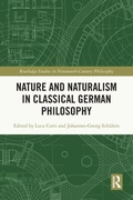 Cover: Nature and Naturalism in Classical German Philosophy - Routledge