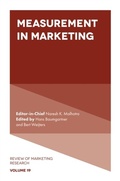 Cover: Measurement in Marketing - Emerald Publishing Limited