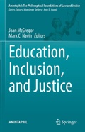 Cover: Education, Inclusion, and Justice - Springer