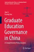 Cover: Graduate Education Governance in China - Springer