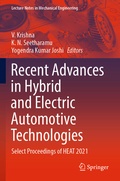 Cover: Recent Advances in Hybrid and Electric Automotive Technologies - Springer