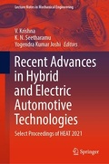 Cover: Recent Advances in Hybrid and Electric Automotive Technologies - Springer
