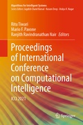 Cover: Proceedings of International Conference on Computational Intelligence - Springer