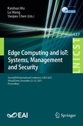 Cover: Edge Computing and IoT: Systems, Management and Security - Springer