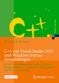 Cover: C++ mit Visual Studio 2022 und Windows Forms-Anwendungen - Springer Vieweg