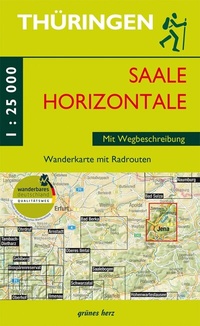 Abbildung von: Wanderkarte Saalehorizontale - grünes herz