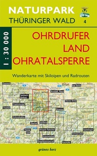Abbildung von: Wanderkarte 4 Ohrdrufer Land Ohratalsperre - grünes herz