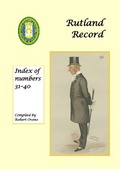 Cover: Rutland Record: Index of nos 31-40 (2011-2020) - Rutland Local History and Record Society