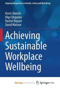 Enlarge image Cover: Achieving Sustainable Workplace Wellbeing - Springer