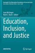 Cover: Education, Inclusion, and Justice - Springer