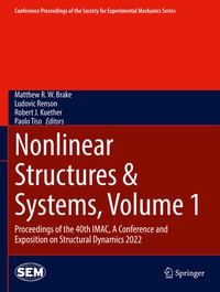 Enlarge image Cover: Nonlinear Structures & Systems, Volume 1 - Springer